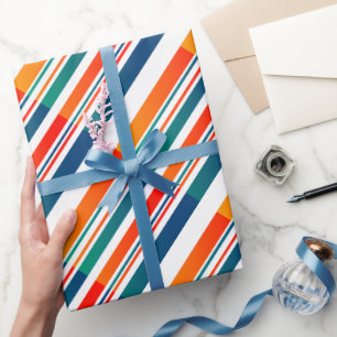 Rero Vintage Funky Farben 70er 80er Geschenkpapier