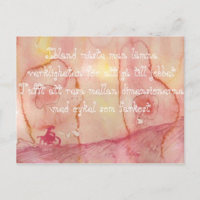 Resa mellan dimenerna postkarte (Vorderseite)