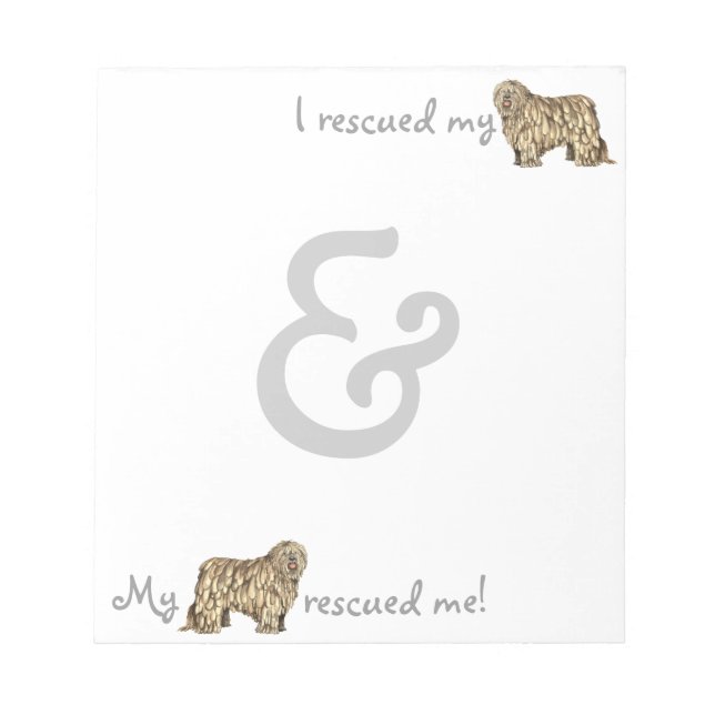 Rescue Bergamasco Notizblock (Vorderseite)