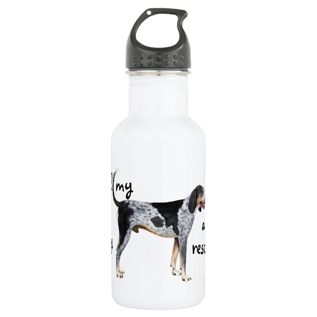 Rescue Bluetick Coonhound Trinkflasche (Vorderseite)