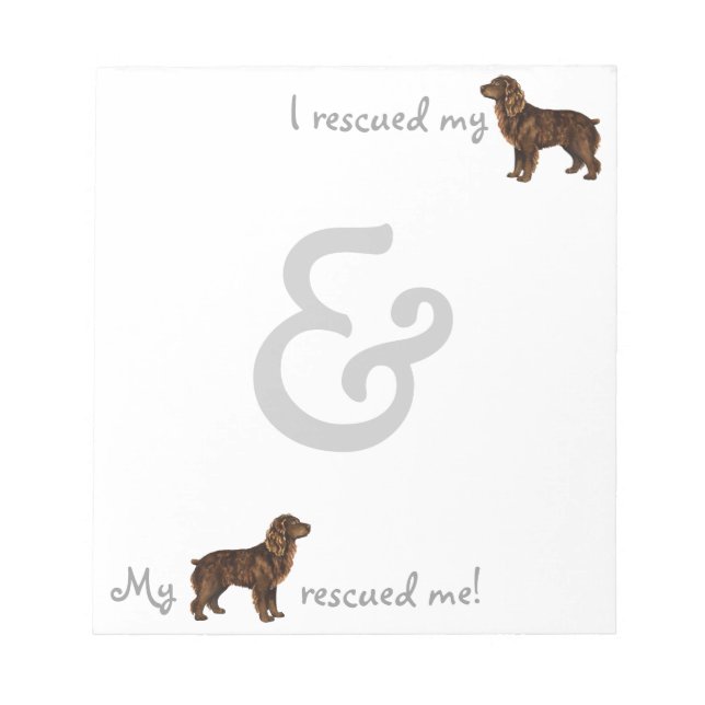 Rescue Boykin Spaniel Notizblock (Vorderseite)