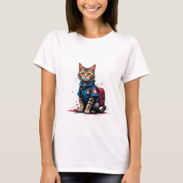 Rescue Cat T - Shirt - heroische medizinische Katz