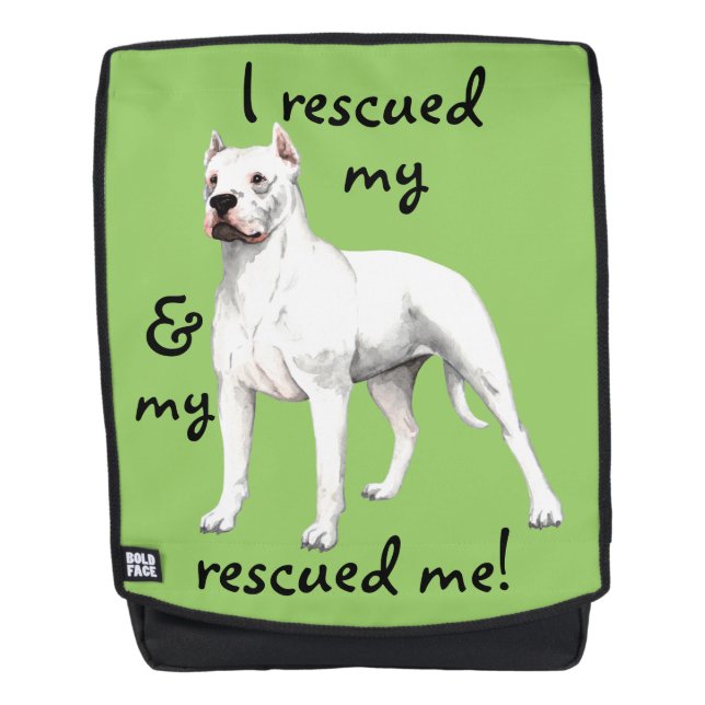 Rescue Dogo Argentino Rucksack (Vorderseite)