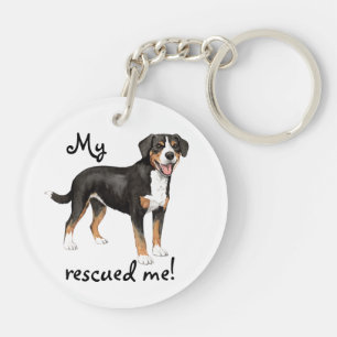 Rescue Entlebucher Mountain Hund Schlüsselanhänger