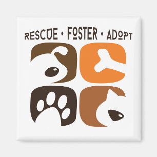 Rescue Foster Adoptiere Hunde Cats Magnet
