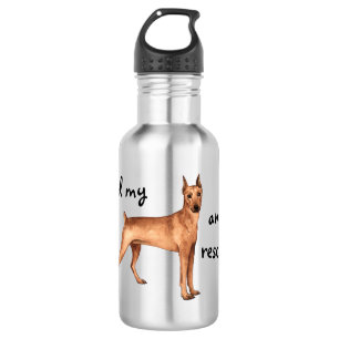 Rescue German Pinscher Edelstahlflasche
