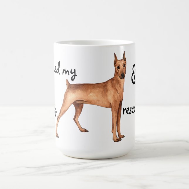 Rescue German Pinscher Kaffeetasse (Mittel)