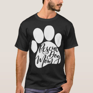 Rescue Hund Mama Furbaby Rescue Hund für Frauen  T-Shirt