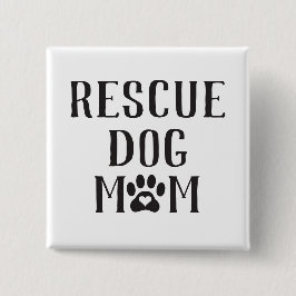 Rescue Hund Mama Herzpflaster drucken Button