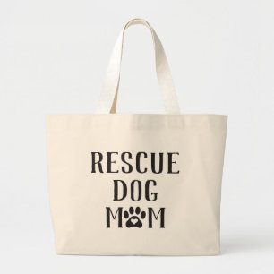 Rescue Hund Mama Herzpflaster drucken Jumbo Stoffbeutel