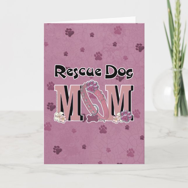 Rescue Hund MAMA Karte (Vorderseite)