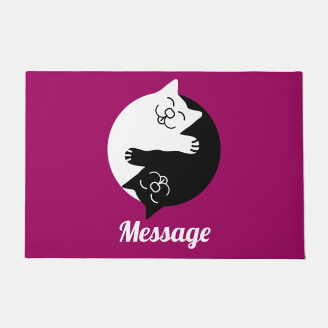 Rescue Katzen Hauskatzen Zubehör und Geschenke Fußmatte (Vorderseite)