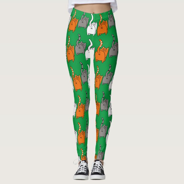 Rescue Katzen Hauskatzen Zubehör und Geschenke Leggings (Vorderseite)