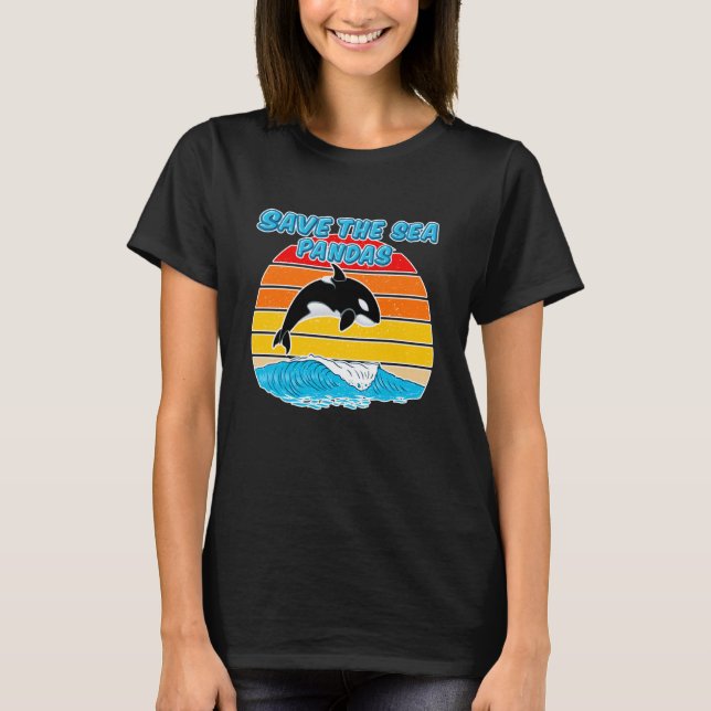 Rescue Killer Whale Orcas Rettete The Sea Pandas M T-Shirt (Vorderseite)
