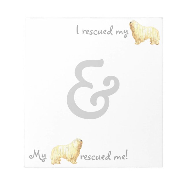 Rescue Komondor Notizblock (Vorderseite)