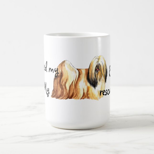 Rescue Lhasa Apso Kaffeetasse (Mittel)