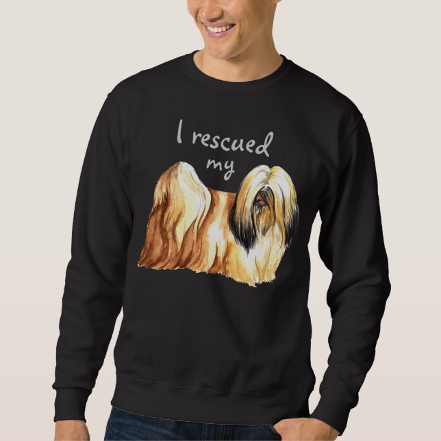 Rescue Lhasa Apso Sweatshirt (Vorderseite)