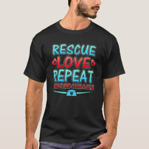 Rescue-Liebe Wiederholen Adoptier und Rett eines L T-Shirt