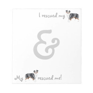 Rescue Miniature American Shepherd Notizblock
