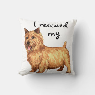 Rescue Norwich Terrier Kissen