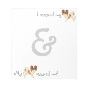 Rescue Papillon Notizblock