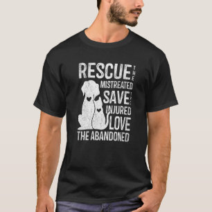 Rescue Pet Rettend Liebe Niedliche Tiere Rescue Hu T-Shirt