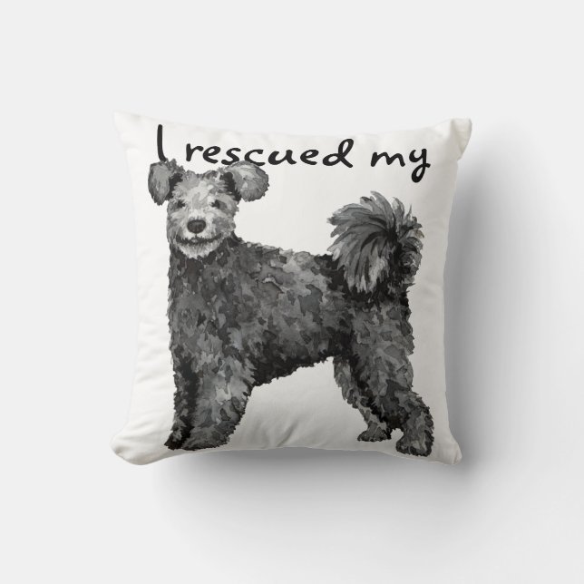Rescue Pumi Kissen (Vorderseite)