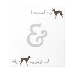 Rescue Toy Manchester Terrier Notizblock