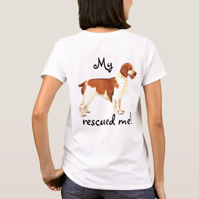 Rescue Welsh Springer Spaniel T-Shirt (Rückseite)