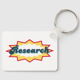 Research Sticker, comic book pop design Schlüsselanhänger