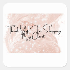 Reseller Vielen Dank für Ihr Square Stickers