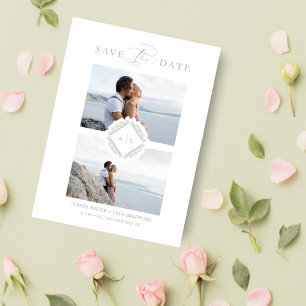 Reserva La Fecha Initials Trend Chic Ornament Soph Save The Date