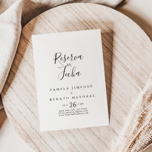 Reserva La Fecha Minimalista y Sencilla Save The Date