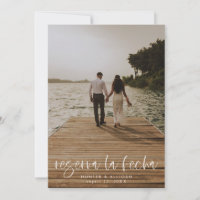 Reserva La Fecha Modernes Foto Einladung
