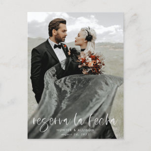 Reserva La Fecha Modernes Foto PostCard Ankündigungspostkarte