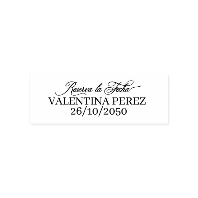 Reserva la Fecha Save the Date auf Spanisch Permastempel (Design)