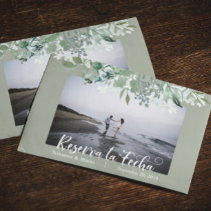 Reserva la Fecha Save the Date Spanisch Ohjas Ankündigungspostkarte