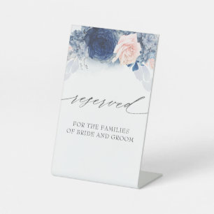 Reserviert - Blauer und rosa Blumenzehen Sockelschild