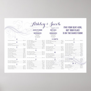 **Reserviert für Ashley+Jacob** 36x24 Seating Char Poster