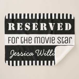Reserviert für den Movie Star Personalisiert Funn Sherpadecke