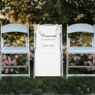 Reserviert im Gedenken - Hochzeitssitz Familiensch Banner