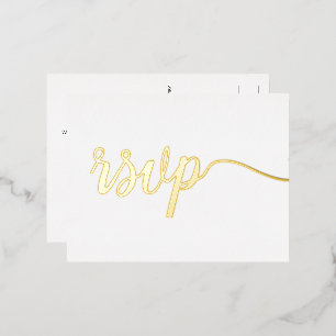 Reservierte Sitzplätze Einfach Elegant Keine Rücks Folie Einladungspostkarte