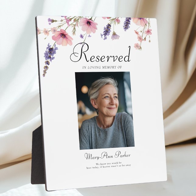 Reservierter Sitz - Fotodenkmal-Hochzeit  Fotoplatte (Reserved Seat - Photo Memorial Wedding Plaque)