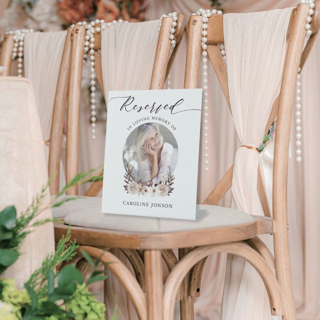 Reservierter Sitzplatz im liebenden Gedächtnis Sockelschild (Von Creator hochgeladen)