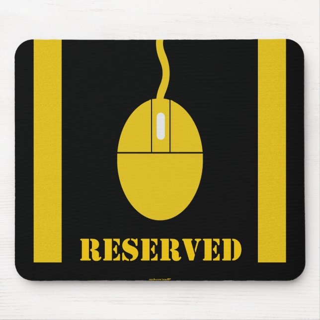 Reserviertes Parken Mousepad (Vorne)