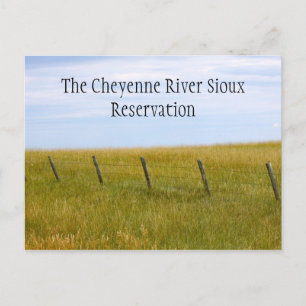 Reservierung Cheyenne River Sioux Postkarte