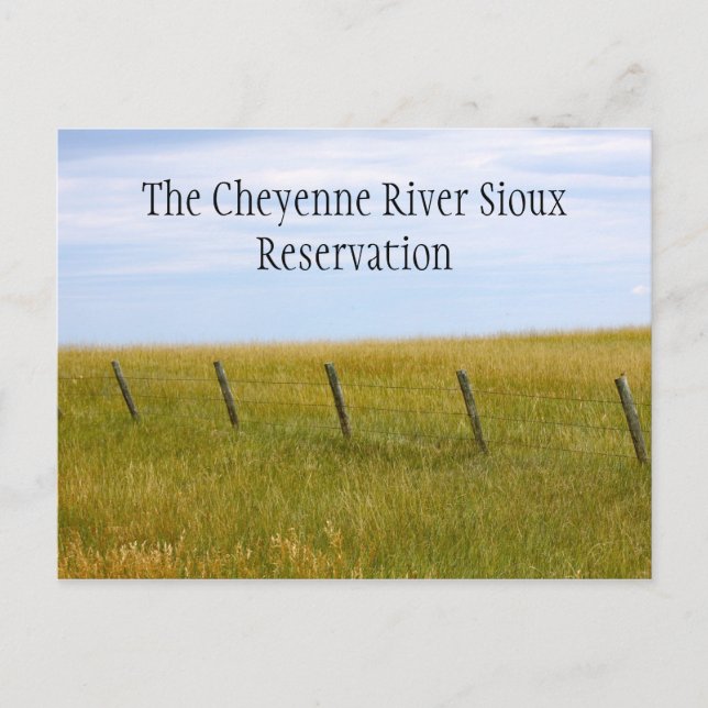 Reservierung Cheyenne River Sioux Postkarte (Vorderseite)
