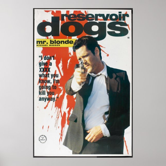 Reservoir Dogs Mr Blonde Poster (Vorne)