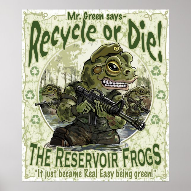 Reservoir Frogs Rette Planet Earth Mascots Poster (Vorne)