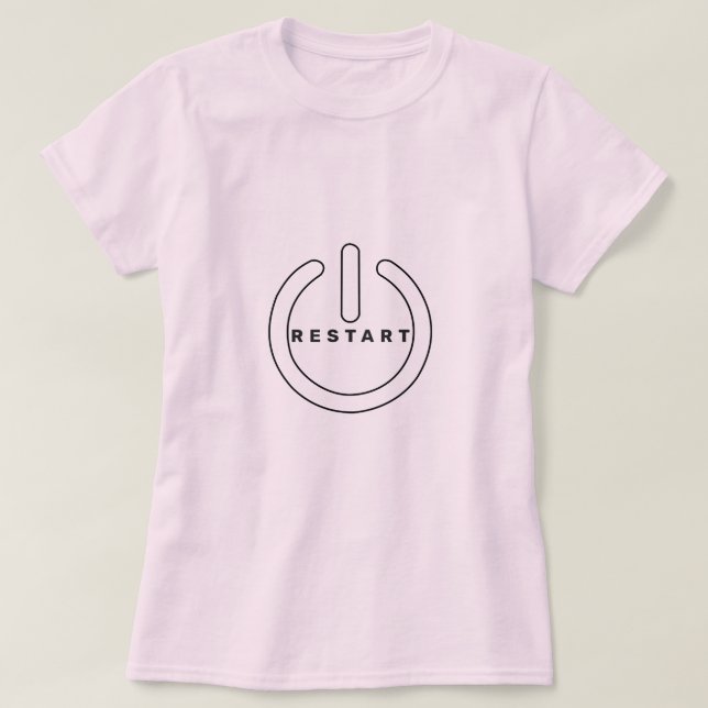Reset T - Shirt Funny (Design vorne)